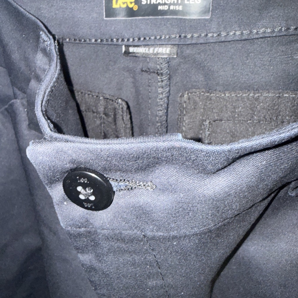 Lee Flex Motion Straight Leg Women's Black Pants Size‎ 12 Short - Picture 6 of 6